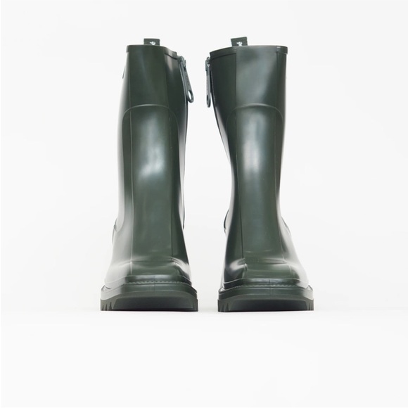 CHLOE Betty Green rain boots size 11 NWOB - Picture 3 of 13